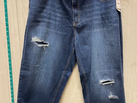 Jeans Cropped By Cato In Blue Denim, Size: 20 Online Sale