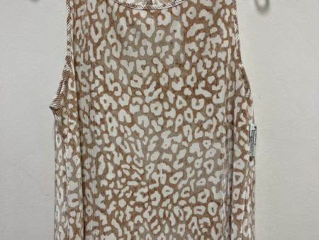 Top Sleeveless By Ann Taylor In Animal Print, Size: L Online Hot Sale