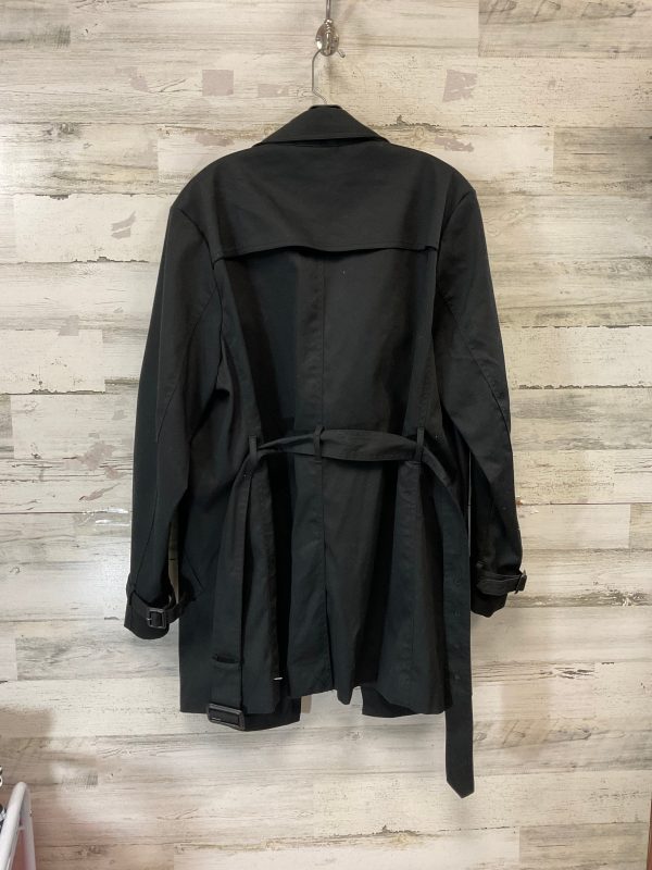 Coat Trench Coat By Phillip Slim For Target In Black, Size: L Hot on Sale