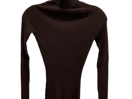 Top Long Sleeve Basic By Inc In Brown, Size: M Supply