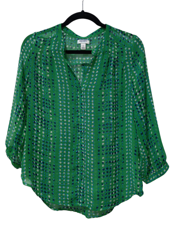 Blouse 3 4 Sleeve By Old Navy  Size: S Cheap