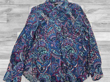 Top Long Sleeve By Talbots In Multi-colored, Size: Lp Discount