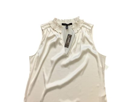 Blouse Sleeveless By White House Black Market In Cream, Size: L For Discount