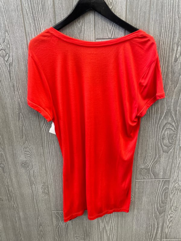 Athletic Top Short Sleeve By Reebok In Red, Size: L Supply