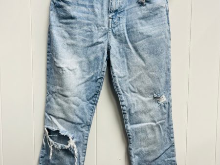 Jeans Straight By Pistola In Blue Denim, Size: 4 Sale