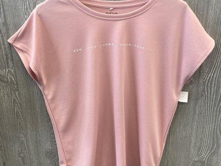 Athletic Top Short Sleeve By H&m In Pink, Size: L Online Hot Sale