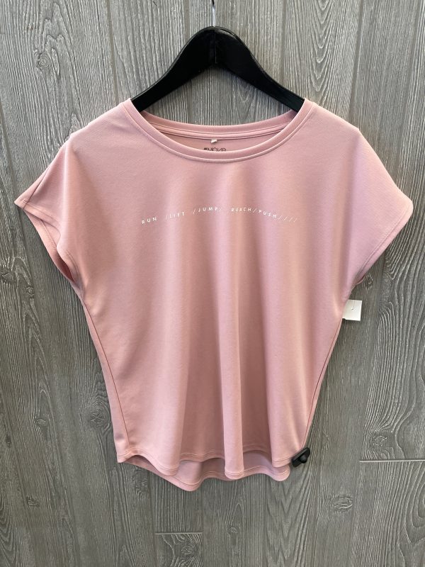 Athletic Top Short Sleeve By H&m In Pink, Size: L Online Hot Sale