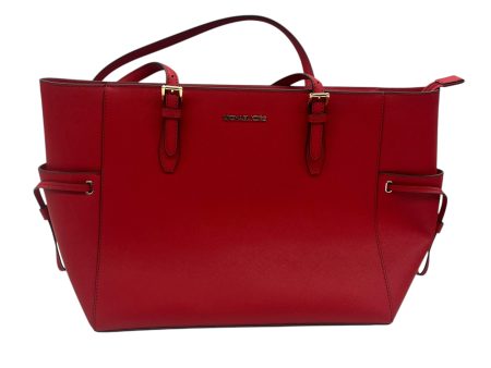 Tote Designer By Michael Kors In Red, Size:Large Supply