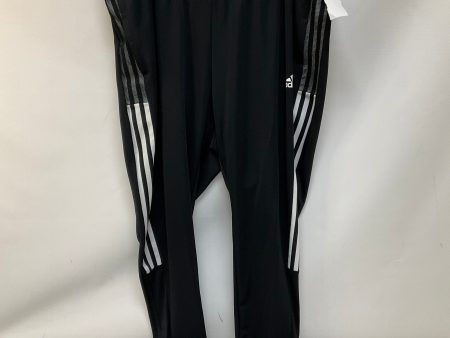 Athletic Pants By Adidas In Black & White, Size: 2x For Discount