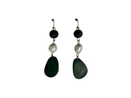 Earrings Dangle Drop By Cmf In Green For Sale