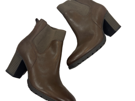 Boots Ankle Heels By Clarks In Brown, Size: 8.5 Hot on Sale