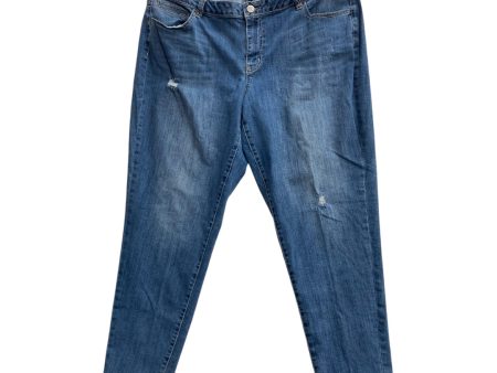 Jeans Boyfriend By Lane Bryant In Blue, Size: 24 Supply