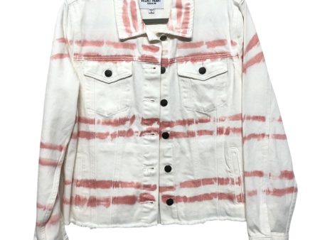 Jacket Denim By Velvet Heart In Pink & White, Size: S For Cheap