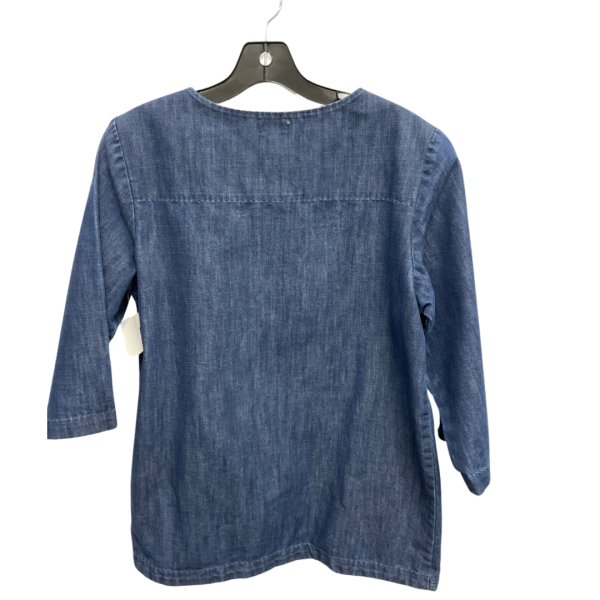 Top 3 4 Sleeve By Clothes Mentor In Blue, Size: S Cheap