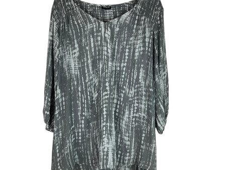 Top Long Sleeve By Torrid In Grey, Size: 3x Online now