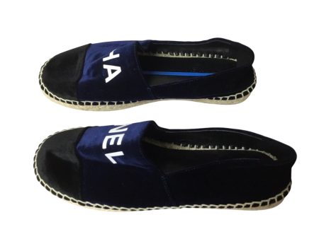 Shoes Luxury Designer By Chanel In Black & Blue, Size: 40 Online Sale