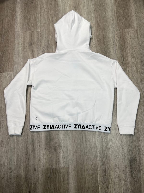 Athletic Sweatshirt Hoodie By Zyia In White, Size: M Online Hot Sale