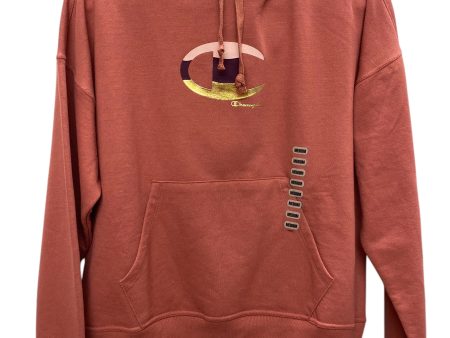 Sweatshirt Hoodie By Champion In Pink, Size: M Sale