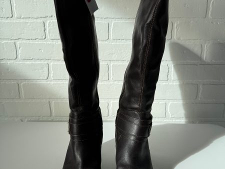 Boots Knee Heels By Boc In Brown, Size: 6 Online now