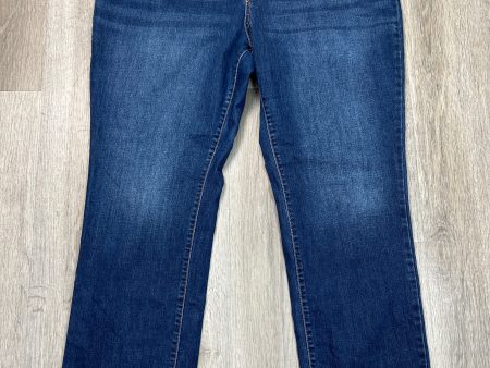 Jeans Straight By St Johns Bay In Blue Denim, Size: 20 Online