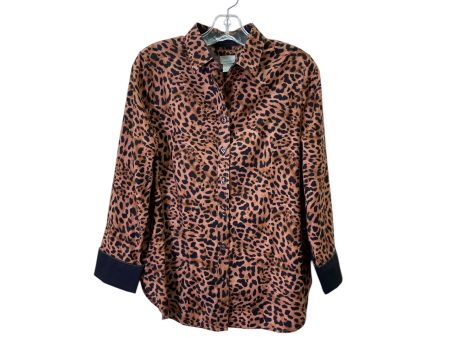 Blouse Ls By Chicos In Animal Print, Size:S Fashion