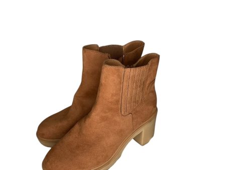 Boots Ankle Heels By Universal Thread In Brown, Size: 10 For Sale