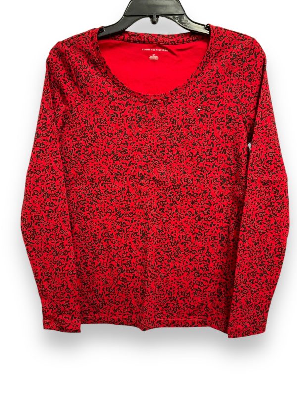 Top Long Sleeve By Tommy Hilfiger In Red, Size: Sp Sale