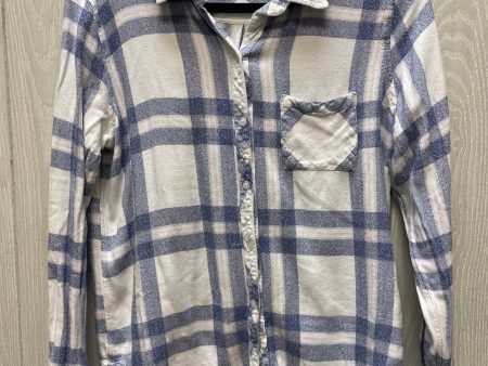 Top Long Sleeve By Rails In Plaid Pattern, Size: L Supply