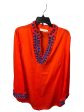 Top Long Sleeve Designer By Tory Burch In Orange, Size: 12 Online now