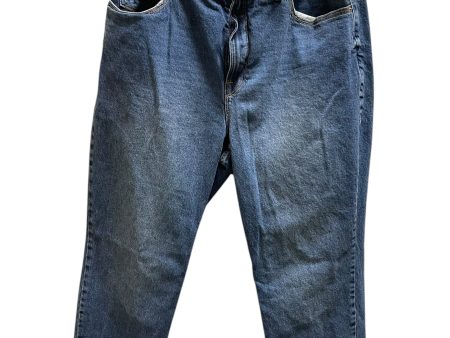 Jeans Boot Cut By Good American In Blue Denim, Size: L on Sale