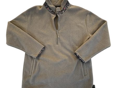 Jacket Fleece By Balance Collection In Taupe, Size: L Hot on Sale