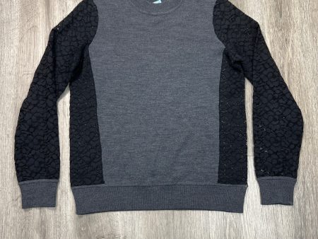 Top Long Sleeve By Tory Burch In Grey, Size: S Hot on Sale