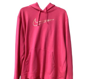 Sweatshirt Hoodie By Nike Apparel In Pink, Size: Xxl Fashion