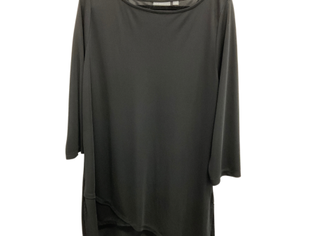 Top 3 4 Sleeve Basic By Susan Graver In Black, Size: Xl Fashion