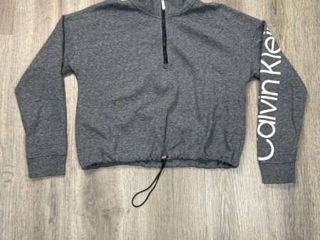 Sweatshirt Collar By Calvin Klein In Grey, Size: S Hot on Sale