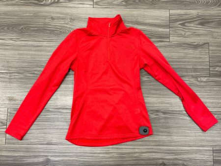 Athletic Top Long Sleeve Collar By The North Face In Red, Size: Xs Online now