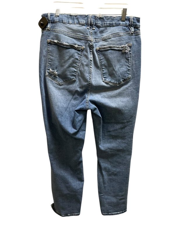 Jeans Boot Cut By Good American In Blue Denim, Size: 16 Fashion