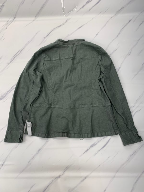 Jacket Denim By Denim And Company In Green, Size: Xl For Discount