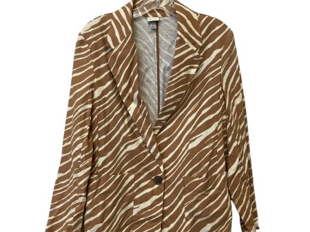 Blazer By A New Day In Animal Print, Size: M For Cheap