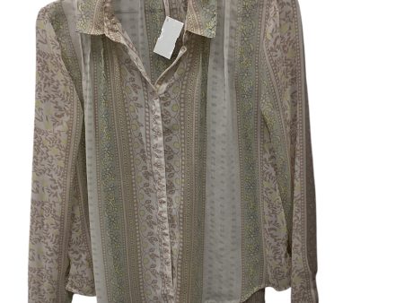 Blouse Long Sleeve By Free People In Green, Size: Xs Cheap