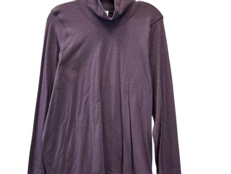 Athletic Top Long Sleeve Collar By Athleta In Purple, Size: 2x Online Hot Sale