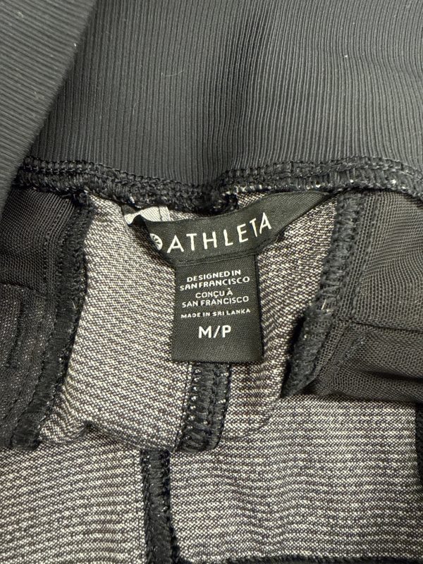 Athletic Pants By Athleta In Black & White, Size: M For Sale