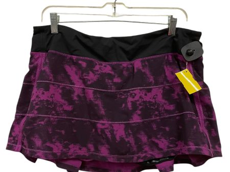 Athletic Skirt By Lululemon In Purple, Size: 12 For Cheap