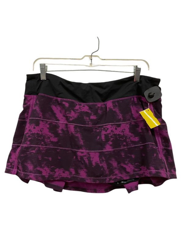 Athletic Skirt By Lululemon In Purple, Size: 12 For Cheap