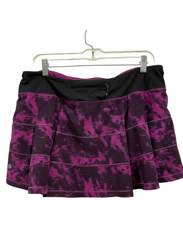 Athletic Skirt By Lululemon In Purple, Size: 12 For Cheap