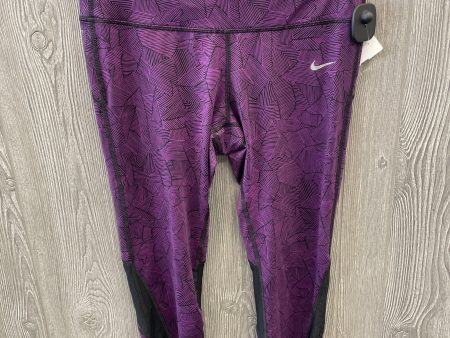 Athletic Capris By Nike Apparel In Purple, Size: M Online now