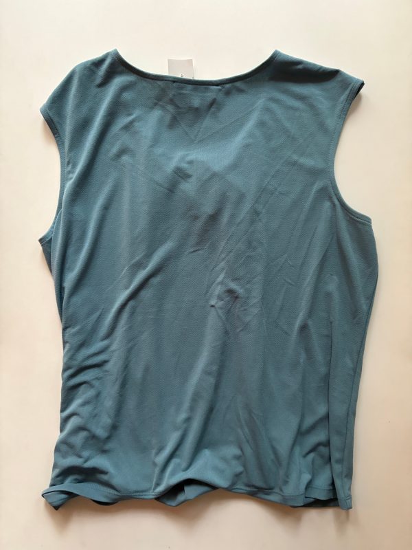 Blouse Sleeveless By Kasper In Blue, Size: Xl Cheap