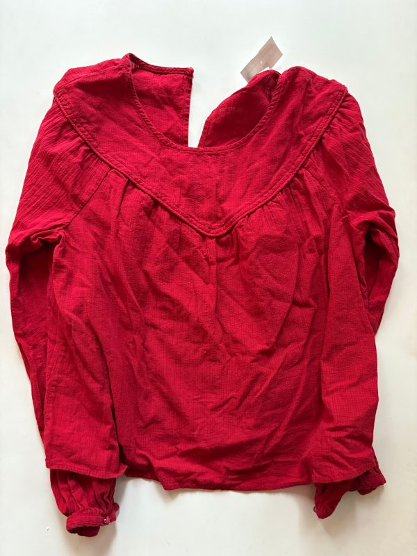 Top Long Sleeve By Universal Thread In Red, Size: M Online