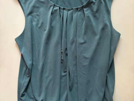 Blouse Sleeveless By Kasper In Blue, Size: Xl Cheap