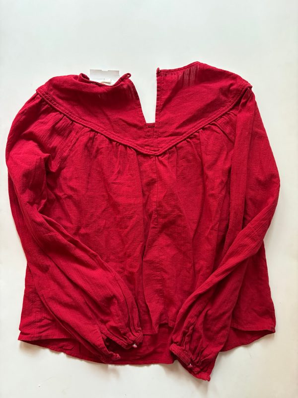 Top Long Sleeve By Universal Thread In Red, Size: M Online